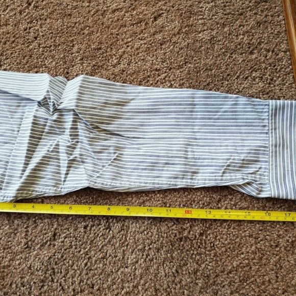 Timberland Mens Long Sleeve Button Down Dress Stripe Shirt Size L Large - Picture 5 of 12